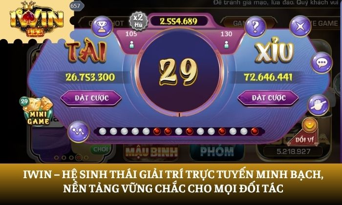 iWin – Hệ sinh thái giải trí trực tuyến minh bạch, nền tảng vững chắc cho mọi đối tác