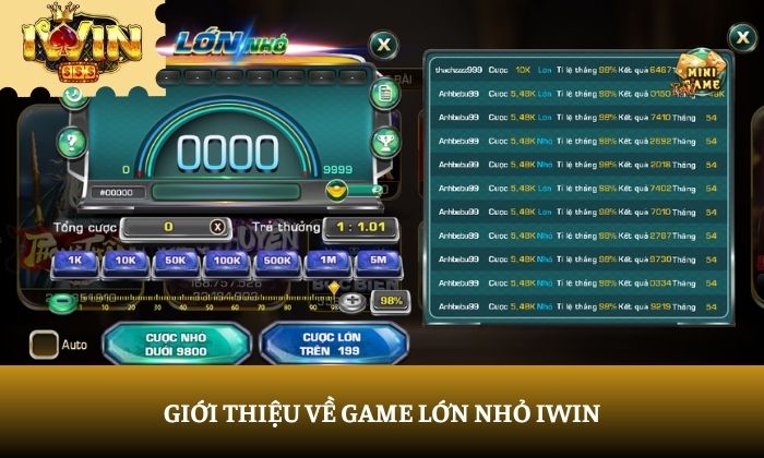 Lớn nhỏ iWin Lớn nhỏ iWin
