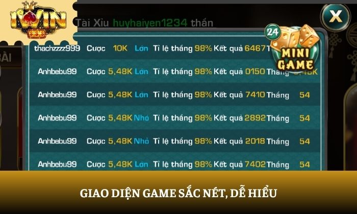 Lớn nhỏ iWin Lớn nhỏ iWin