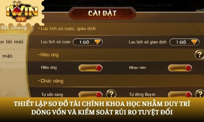 Thiết lập sơ đồ tài chính khoa học nhằm duy trì dòng vốn và kiểm soát rủi ro tuyệt đối 