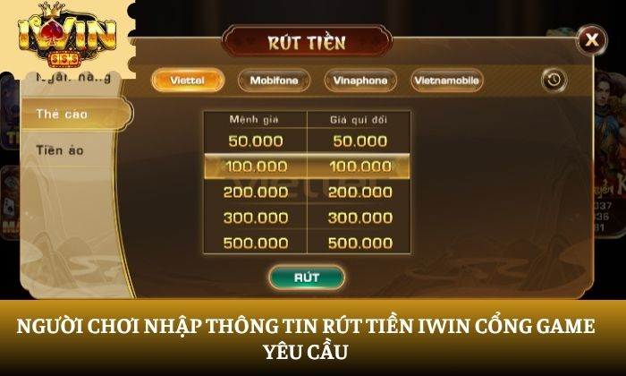 Rút tiền iWin