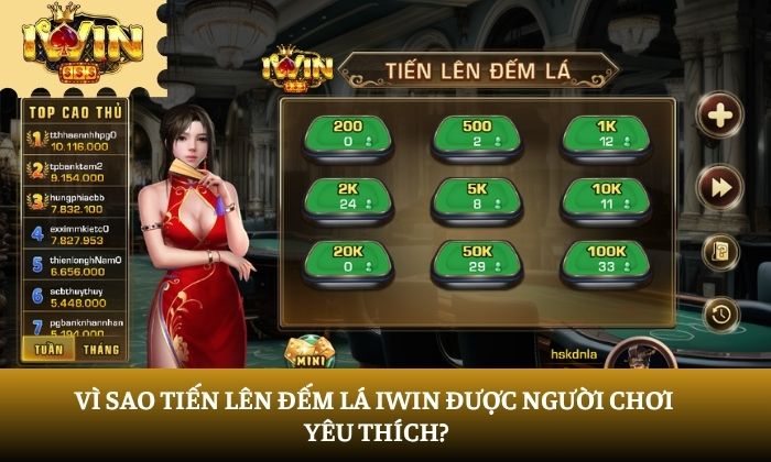 Tiến lên đếm lá iWin